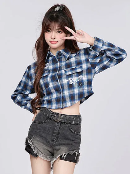 American Short Retro Check Shirt