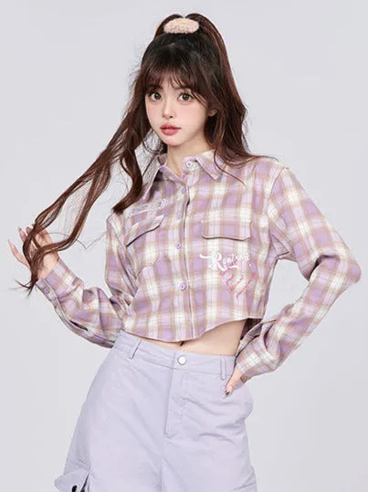 American Short Retro Check Shirt