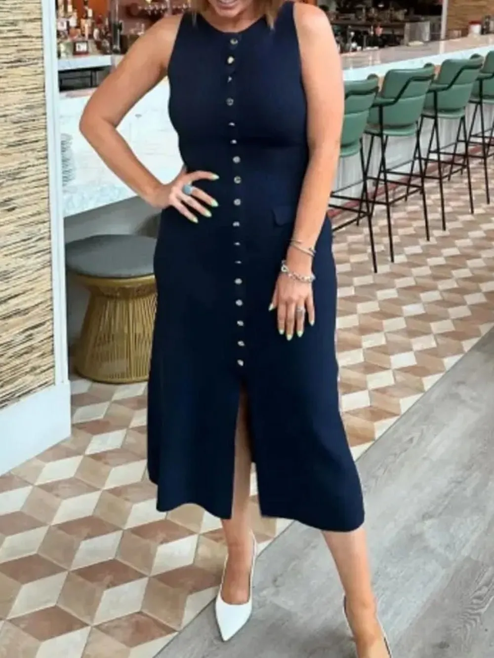 Angela Sleeveless Midi Dress