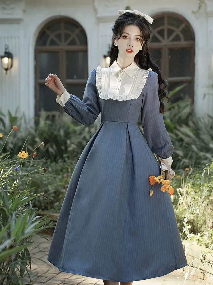 Collar Retro Doll Elegant Dress