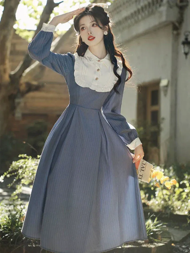 Collar Retro Doll Elegant Dress