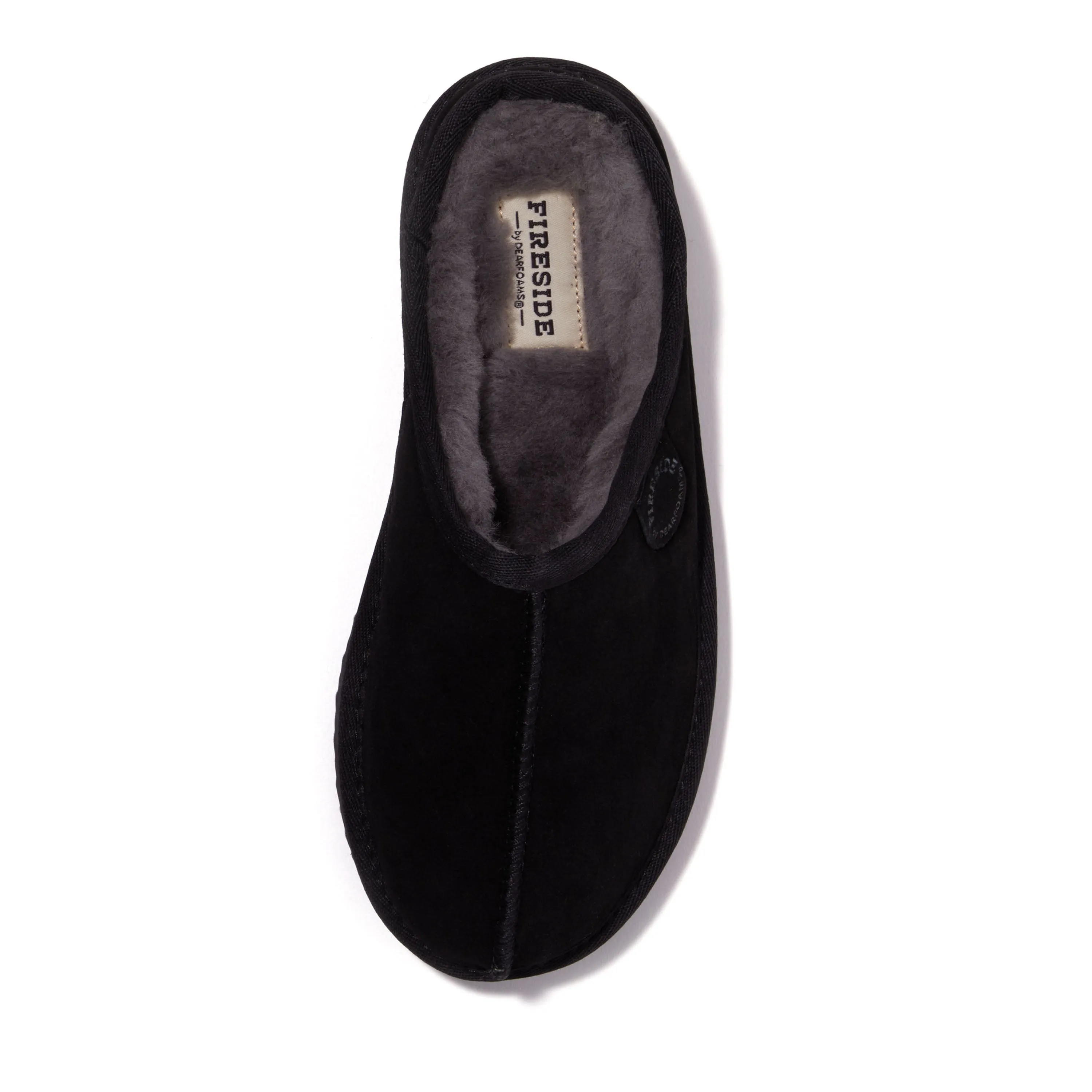 Fireside By Dearfoams Women's Greta Genuine Shearling Clog Slipper