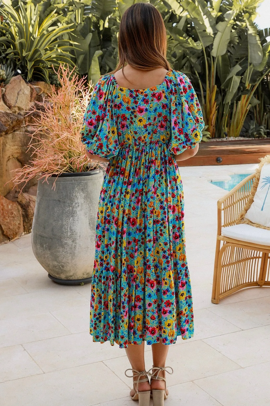 GARDEN PARTY MIDI DRESS