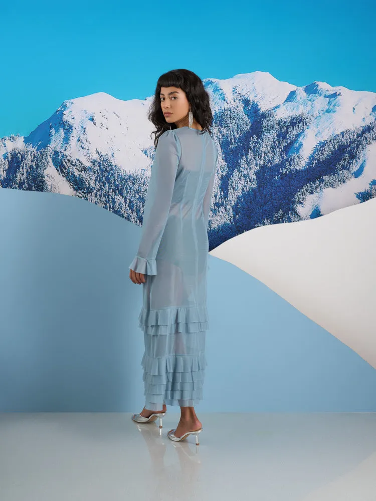 Liv Ruffle Midi Dress