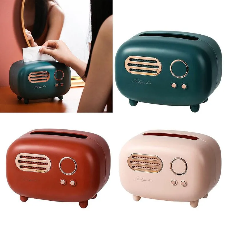 Retro Radio Tissue Box