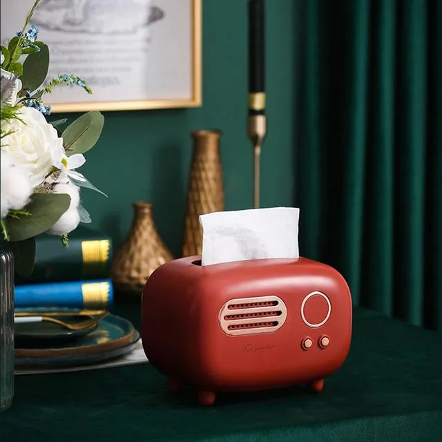 Retro Radio Tissue Box