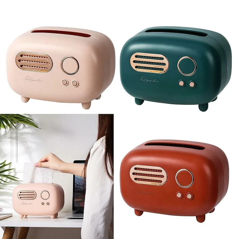 Retro Radio Tissue Box