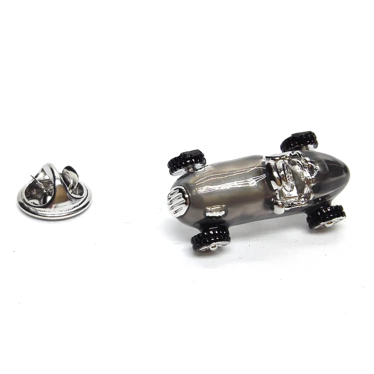 Retro Style Racing Car Pin Badge