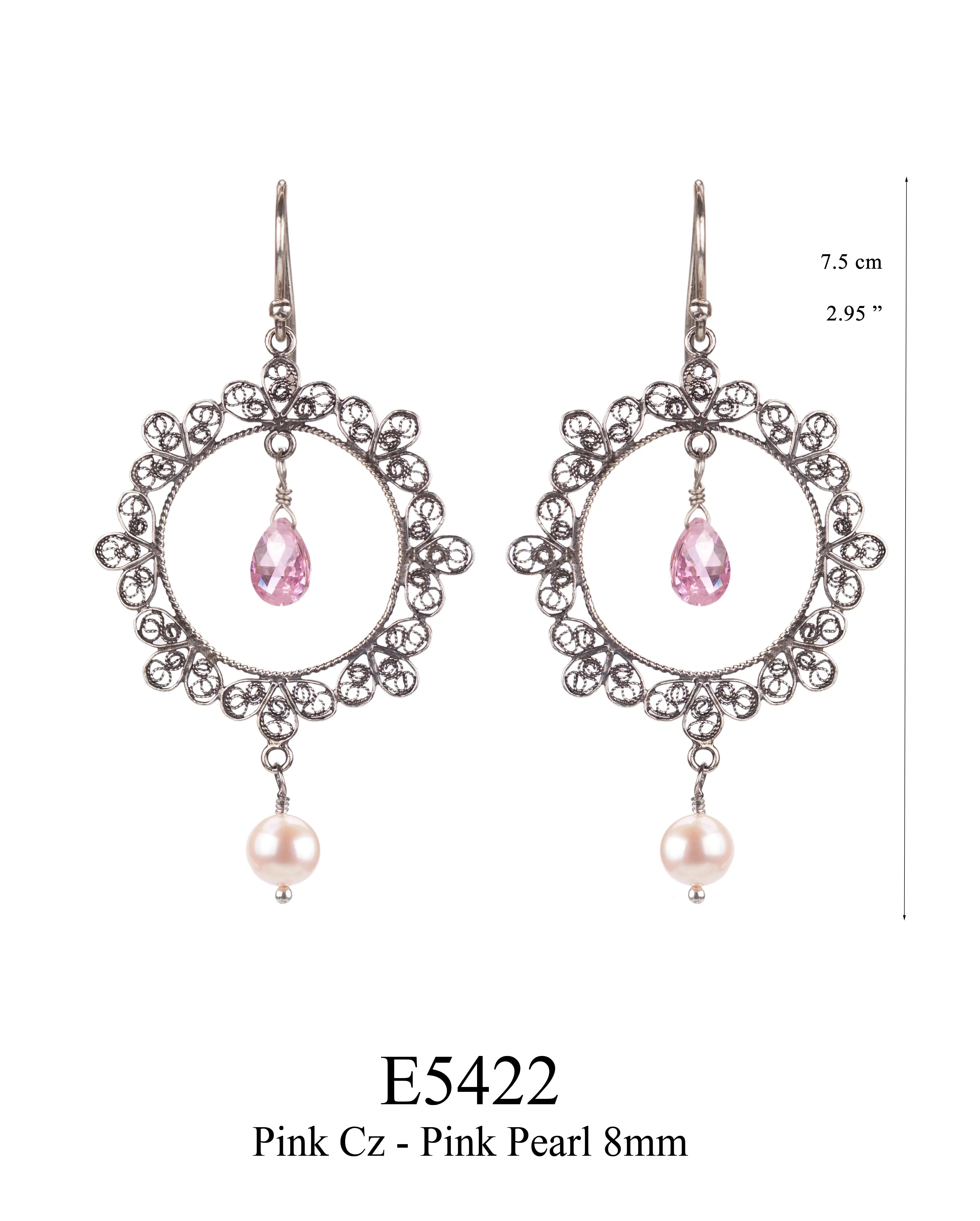 Romantic Filigree Pearl Drop Earrings