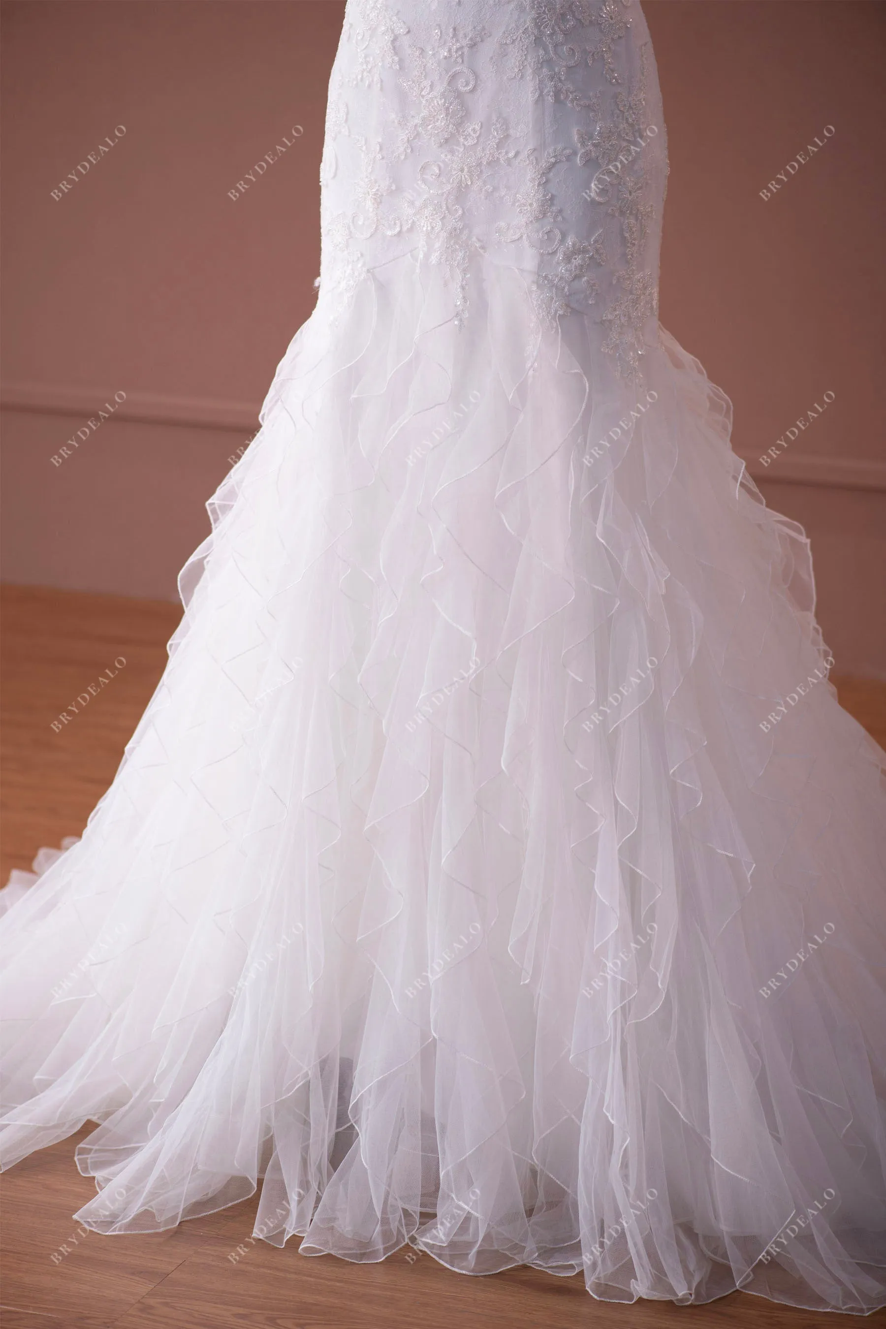 Romantic Lace Mermaid Wedding Dress