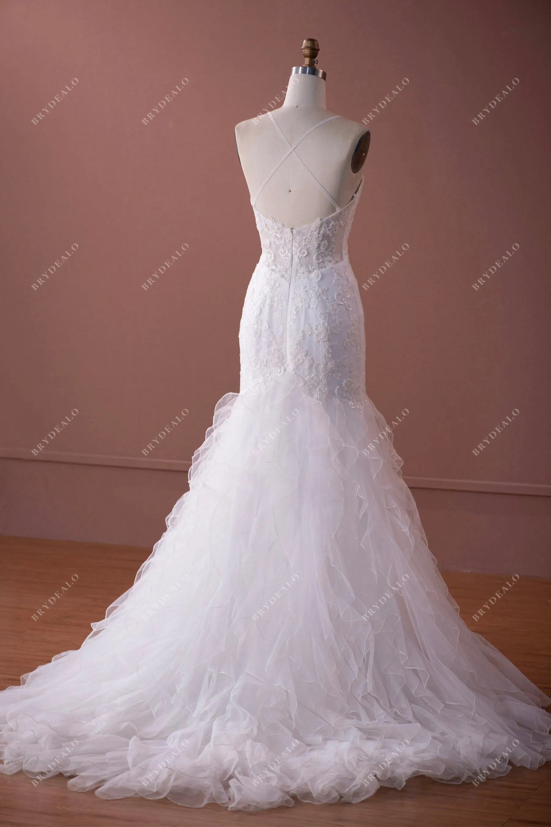 Romantic Lace Mermaid Wedding Dress