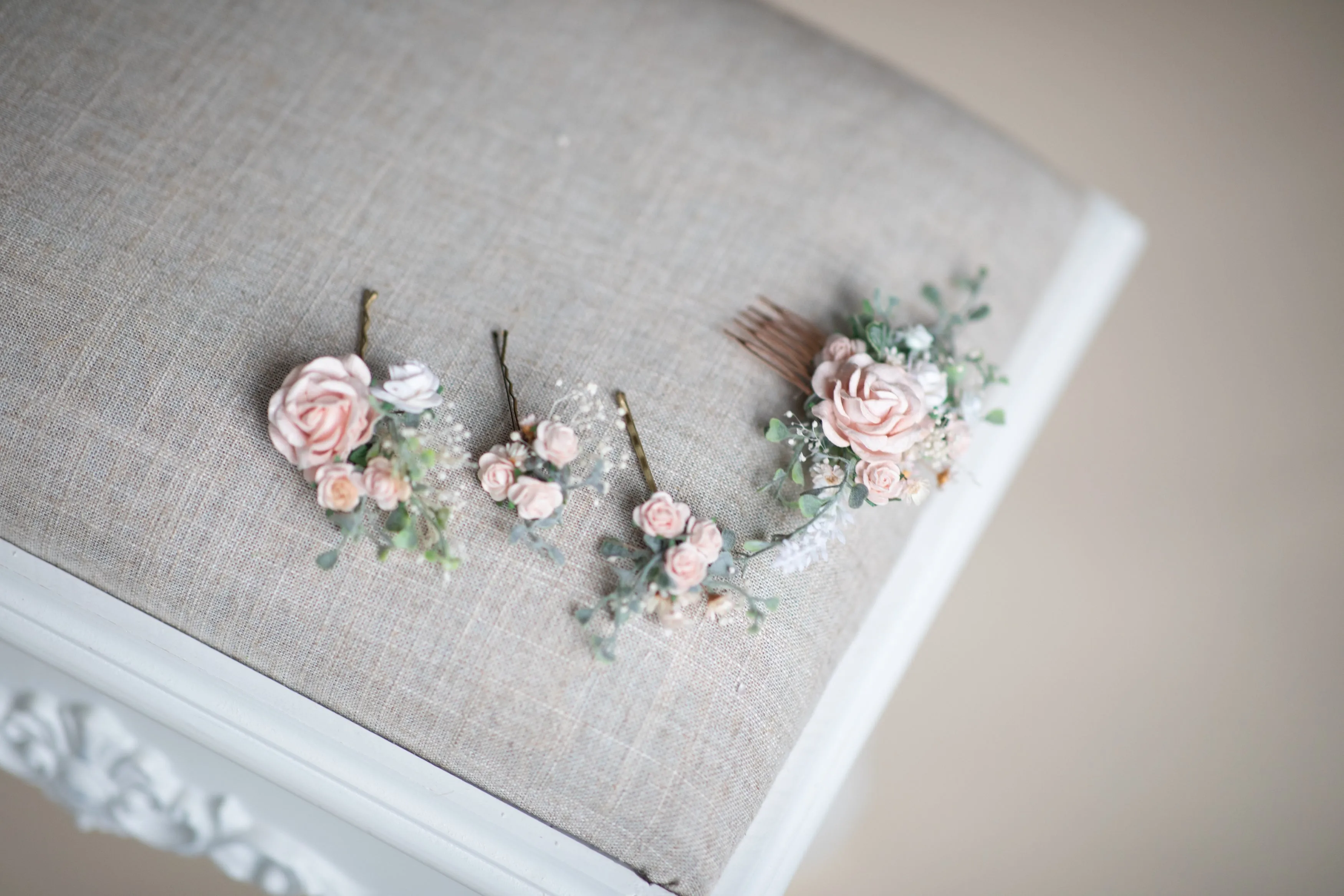 Romantic pastel blush wedding set