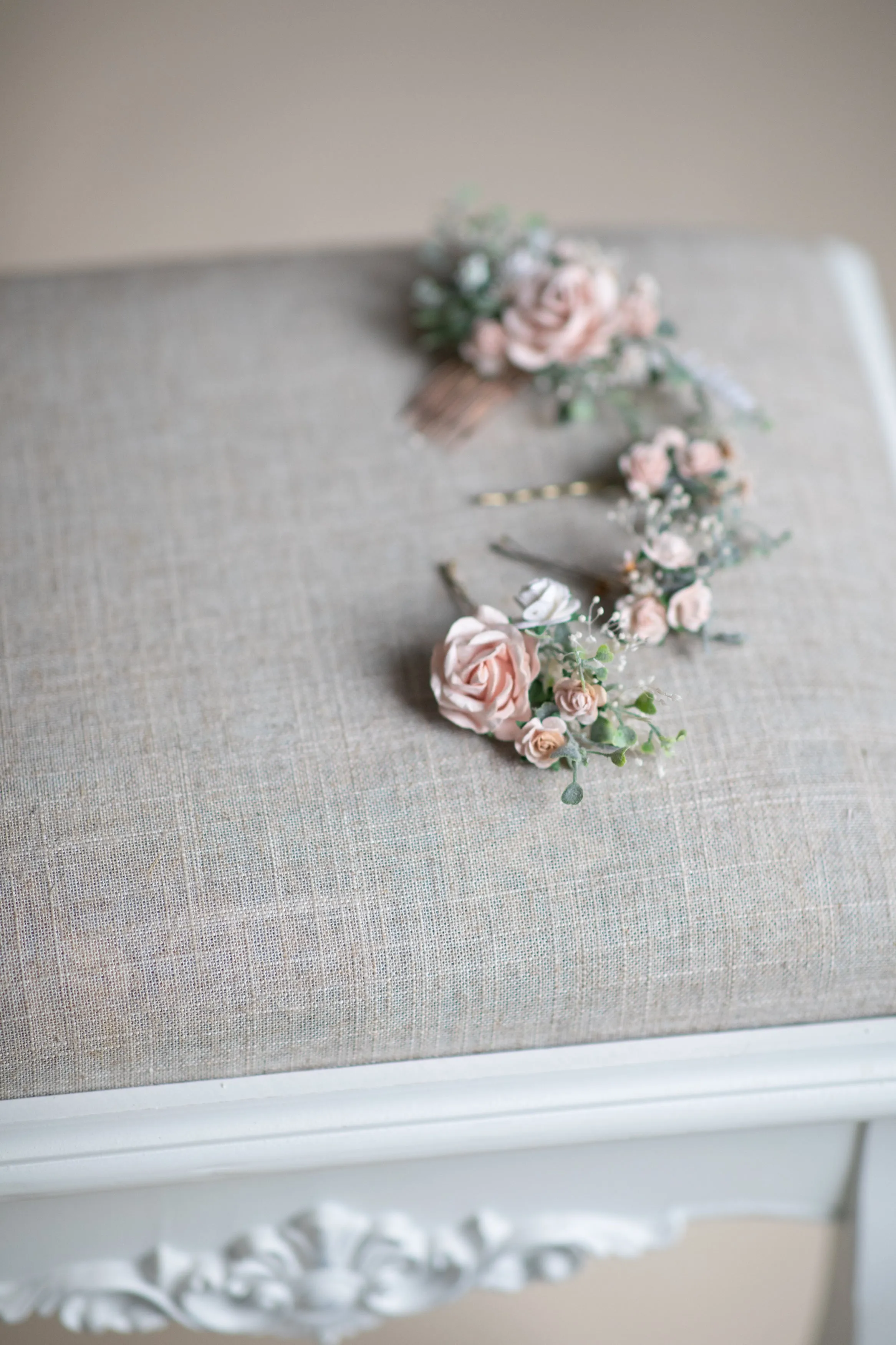 Romantic pastel blush wedding set