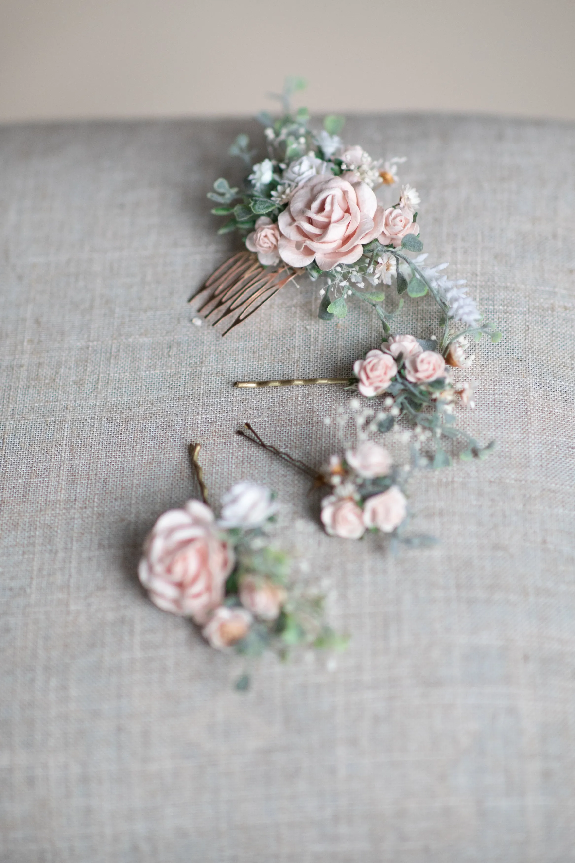 Romantic pastel blush wedding set