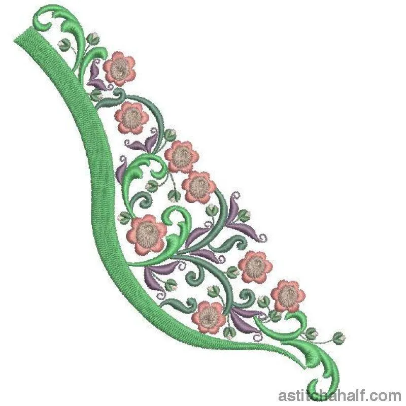 Romantic Roses Neckline Embroidery Collection