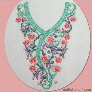 Romantic Roses Neckline Embroidery Collection