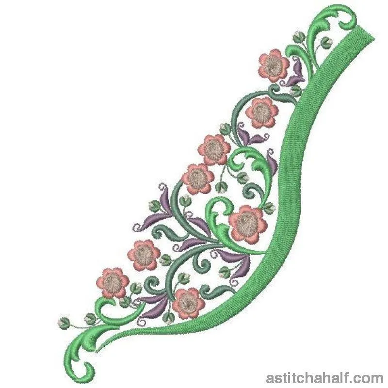 Romantic Roses Neckline Embroidery Collection