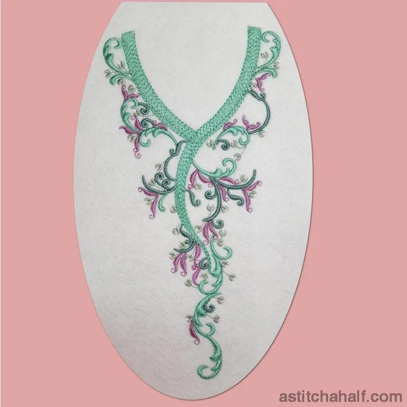 Romantic Roses Neckline Embroidery Collection