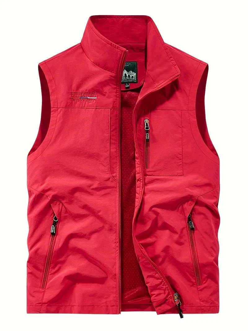 Talvar  Stoere heren cargo bodywarmer met ritsvakken
