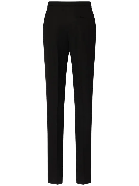 The Row   Jesse wool &amp; silk straight pants 
