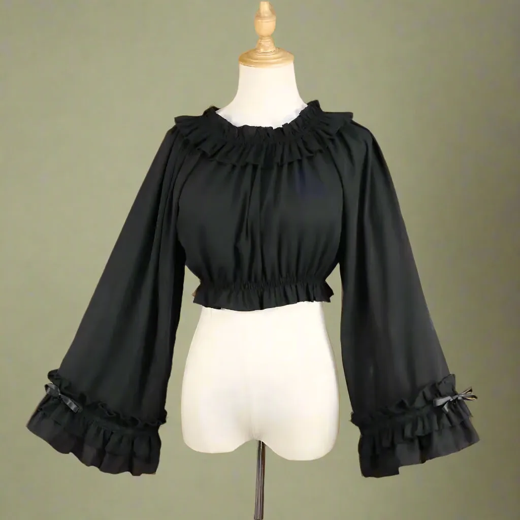 Vintage Frilled Bardot Top
