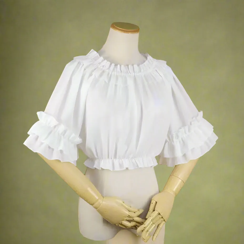 Vintage Frilled Bardot Top
