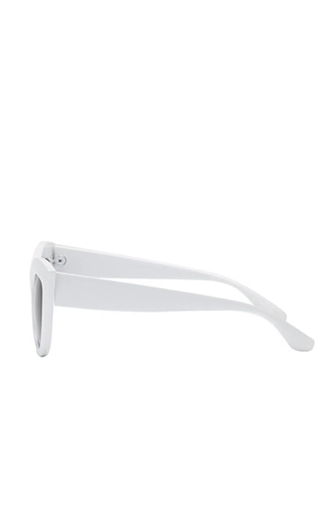 White cats eye sunglasses