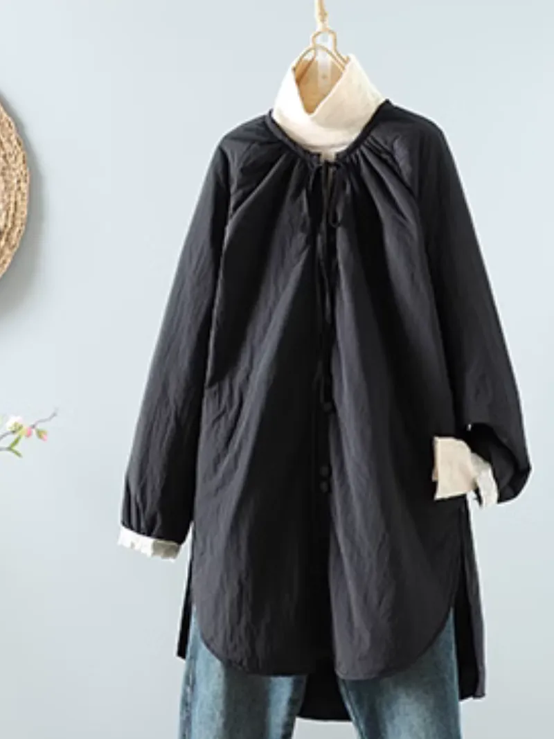Women's Comfort & Trendy Crew Neck Midi Top Dress