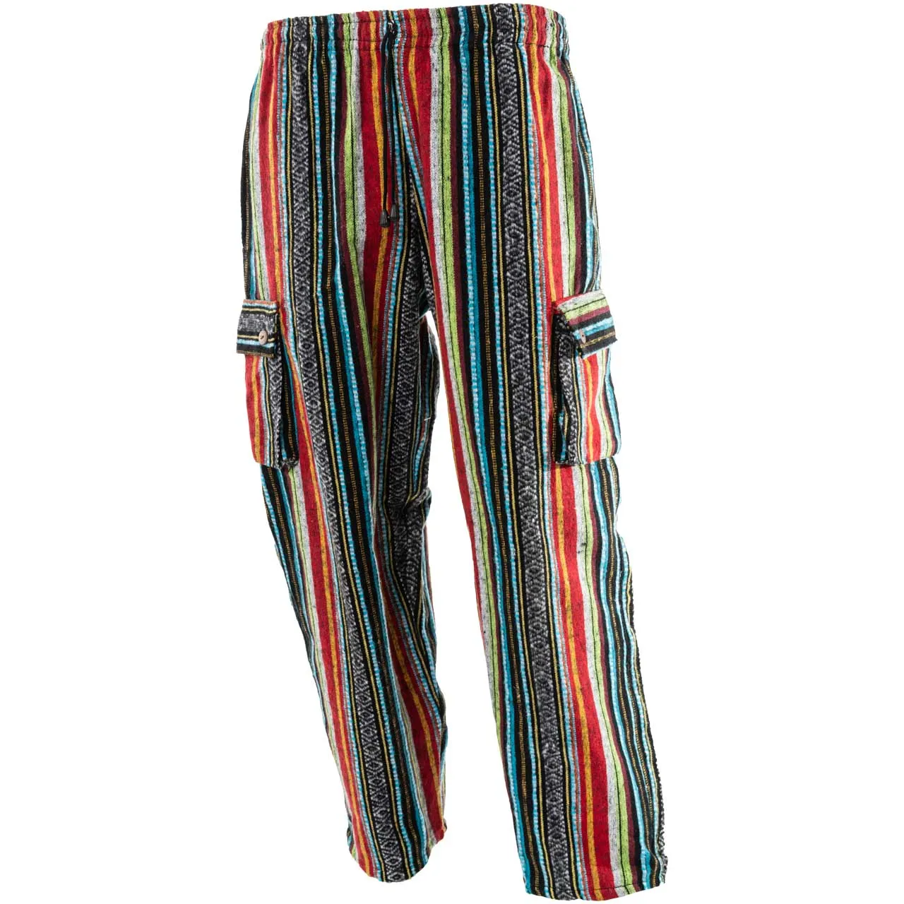 Woven Cotton Cargo Pants
